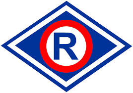 Emblemat policyjny przedstawiający służbę ruchu drogowego